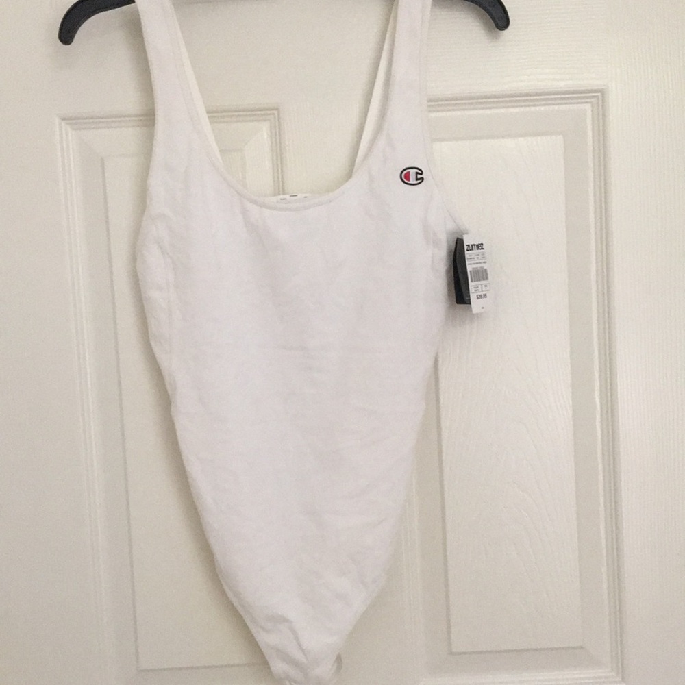 Champion white bodysuit